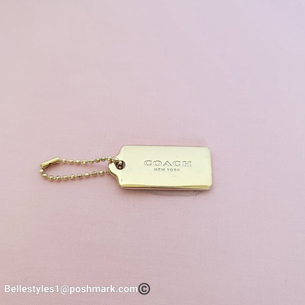 COACH Hangtags / Charms Replacement for Bags, Backpacks, Sling-bags. Gold-tone⭐ - Picture 9 of 13